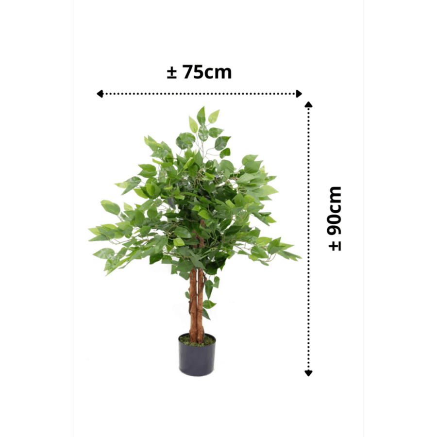 Ficus Kunstboom 90cm - Afbeelding 3