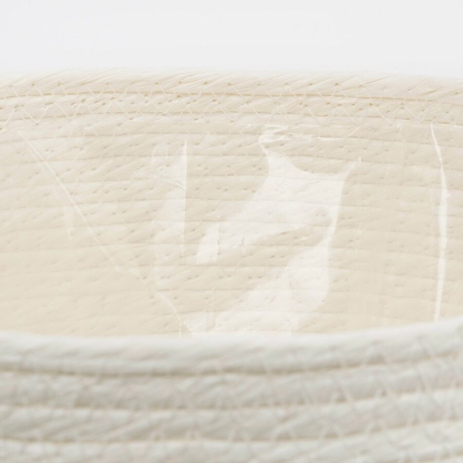 Jorck Plantenmand - Set van 3 - H24 x Ø26 cm - Off White - Afbeelding 3