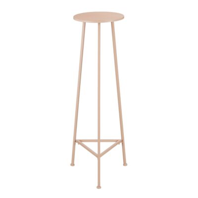 Adine Plantentafel - H120 x Ø35 cm - Metaal - Lichtroze