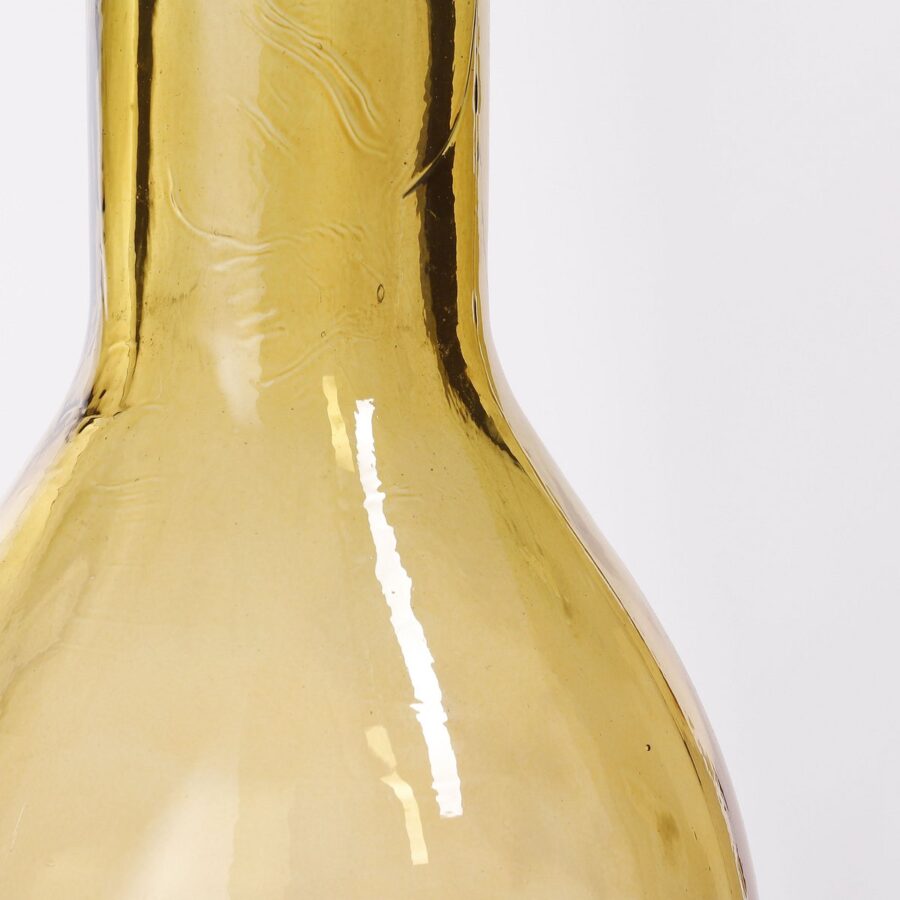 Rioja Fles Vaas - H75 x Ø18 cm - Gerecycled Glas - Oker - Afbeelding 5