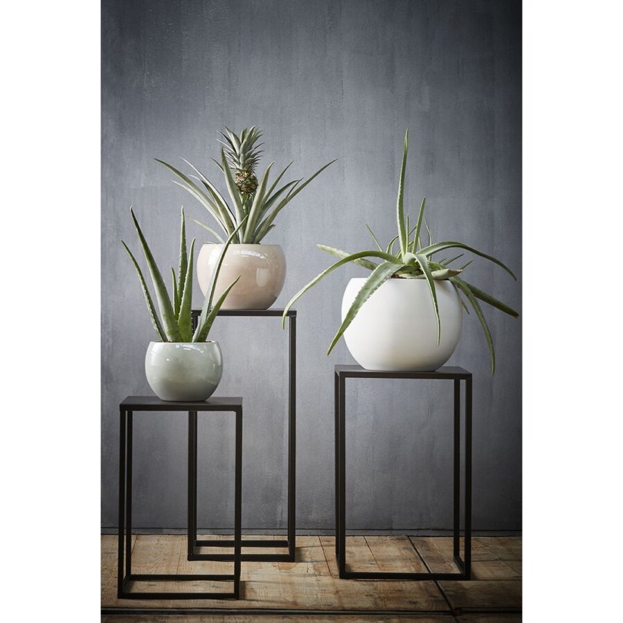 Goa Bijzettafel - Set van 2 - L30 x B30 x H70 cm - Metaal - Zwart - Afbeelding 6