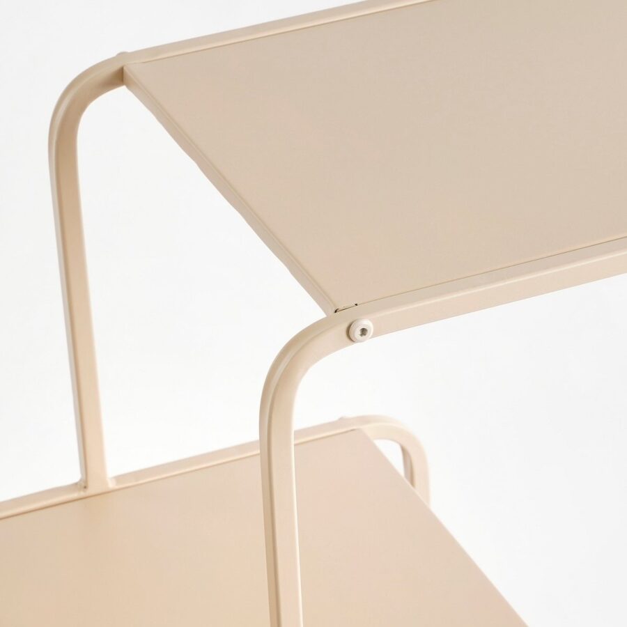 Jules Wandkast - L70 x B30 x H76 cm - Metaal - Lichtbruin - Afbeelding 2