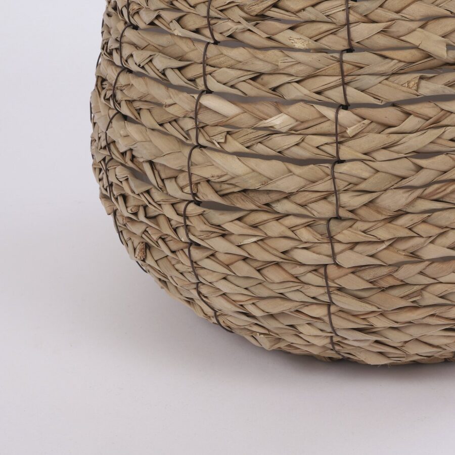 Avalon Plantenmand - Set van 3 - H31 x Ø30 cm - Zeegras - Lichtbruin - Afbeelding 3
