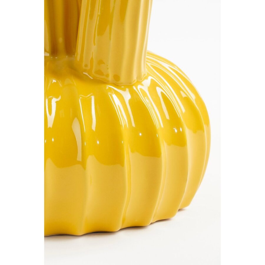 Felipe Tulpenvaas - H27 x Ø20 cm - Keramiek - Geel - Afbeelding 4