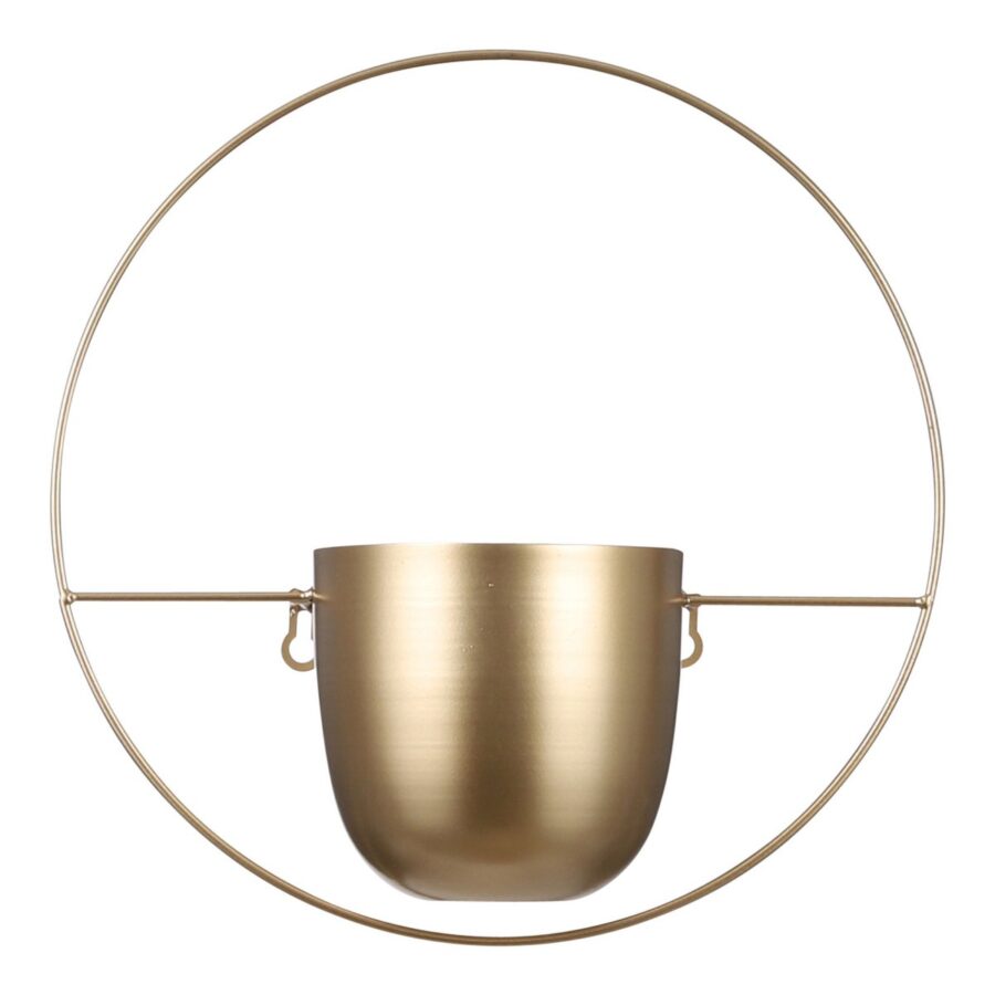 Dexter Bloempot Wand - L34 x B14 x H34 cm - Goud