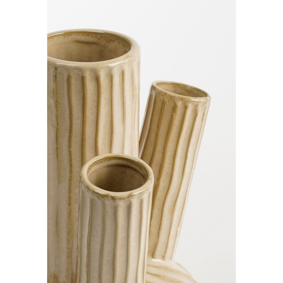 Felipe Tulpenvaas - H27 x Ø20 cm - Keramiek - Beige - Afbeelding 2