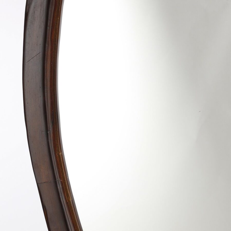 Bosco Wandspiegel - L50 x B69 cm - Mangohout - Donkerbruin - Afbeelding 2