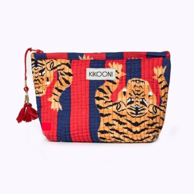 Handgemaakte mini -tas 'Poppy Tiger Diva'