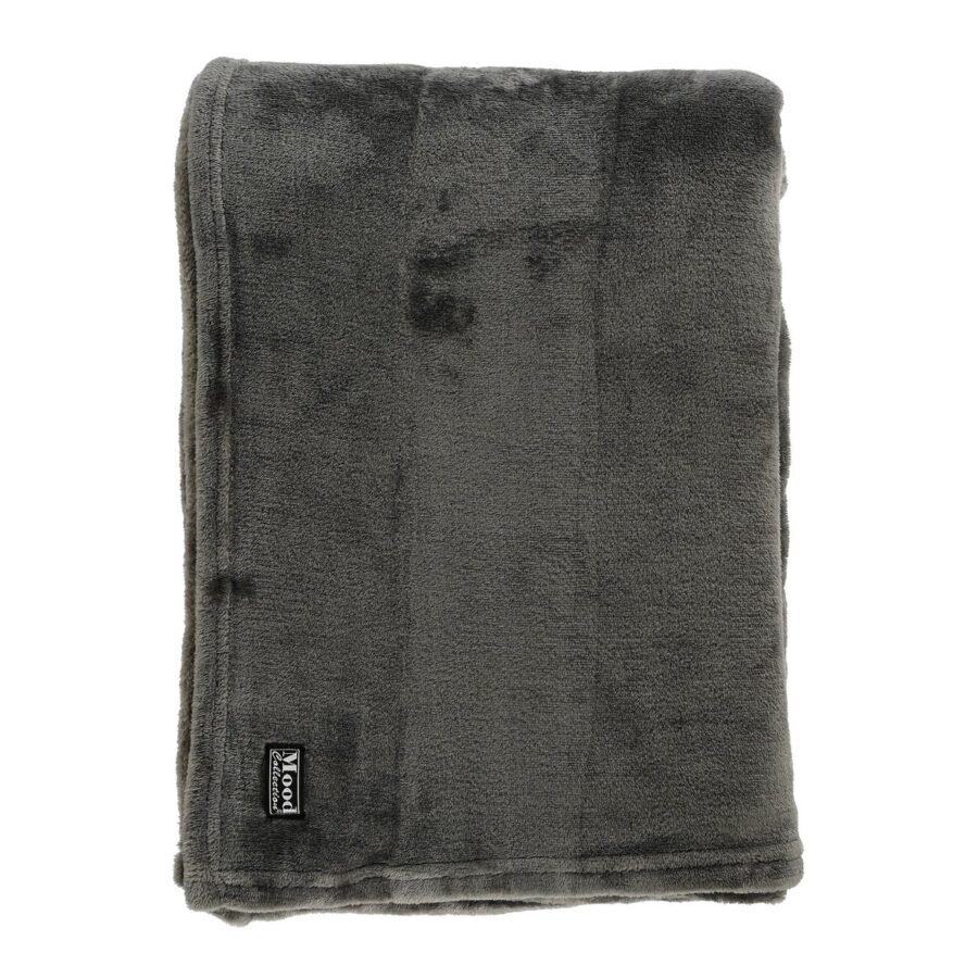 Famke Fleece Plaid - L180 x B130 cm - Antraciet - Afbeelding 5