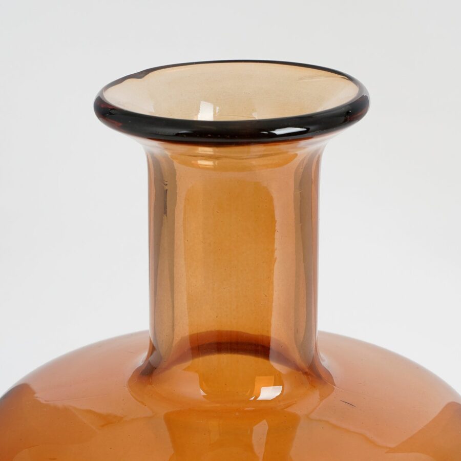Regal Fles Vaas - H30 x Ø16 cm - Glas - Bruin - Afbeelding 2