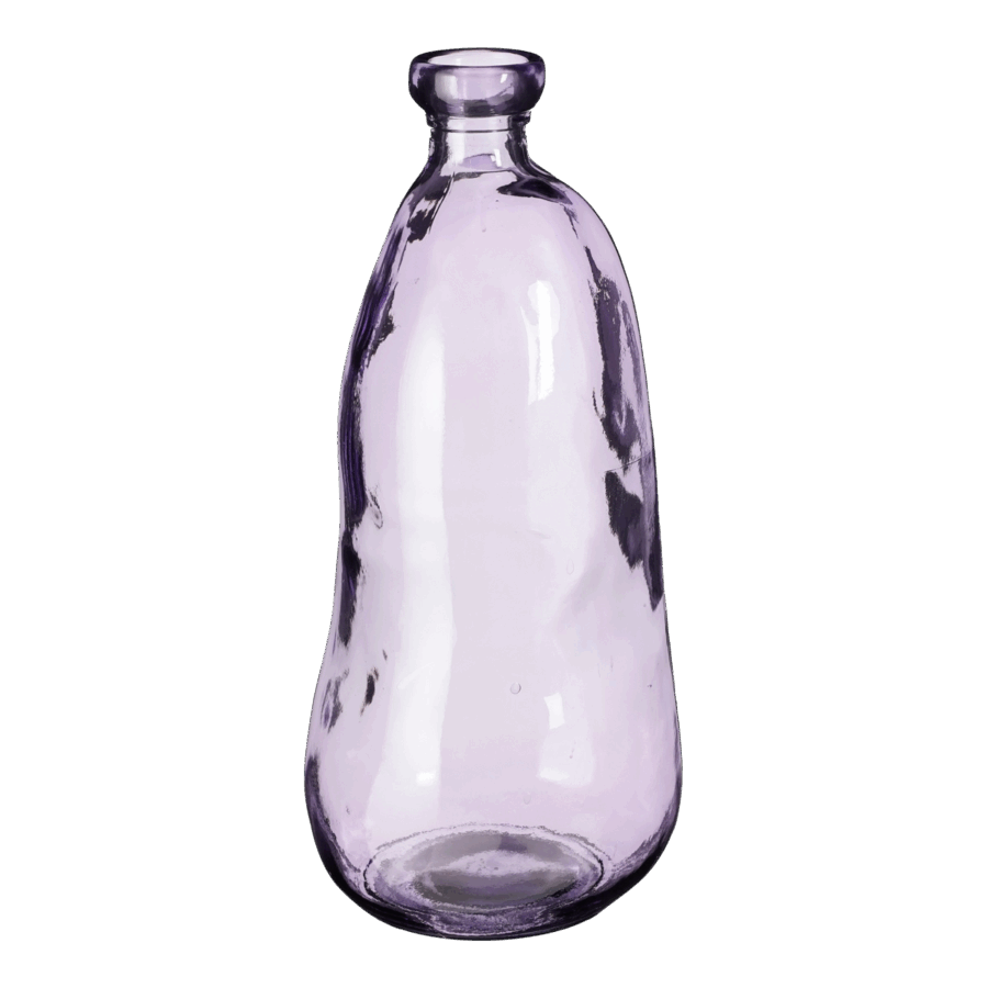 Pinto Vaas - H51 x Ø22 cm - Gerecycled Glas - Lila