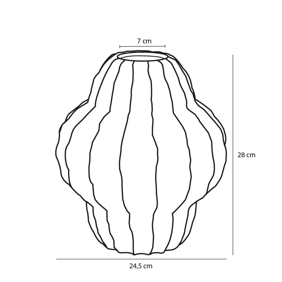 Altea Vaas - H28 x Ø25 cm - Keramiek - Brons - Afbeelding 5