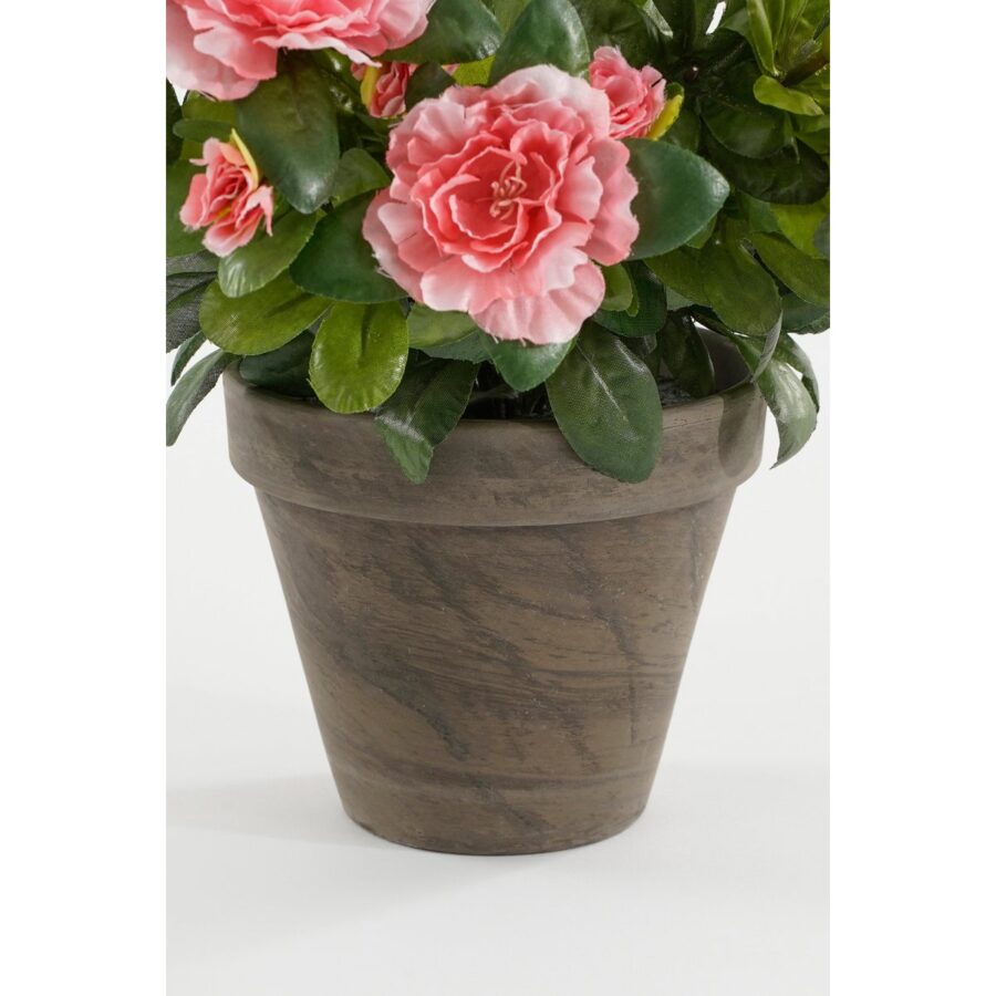 Azalea Kunstplant in Bloempot Stan - H31 x Ø26 cm - Perzik - Afbeelding 4