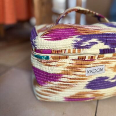Big Cosmetic Bag Big Beauty "Happy Ikat"