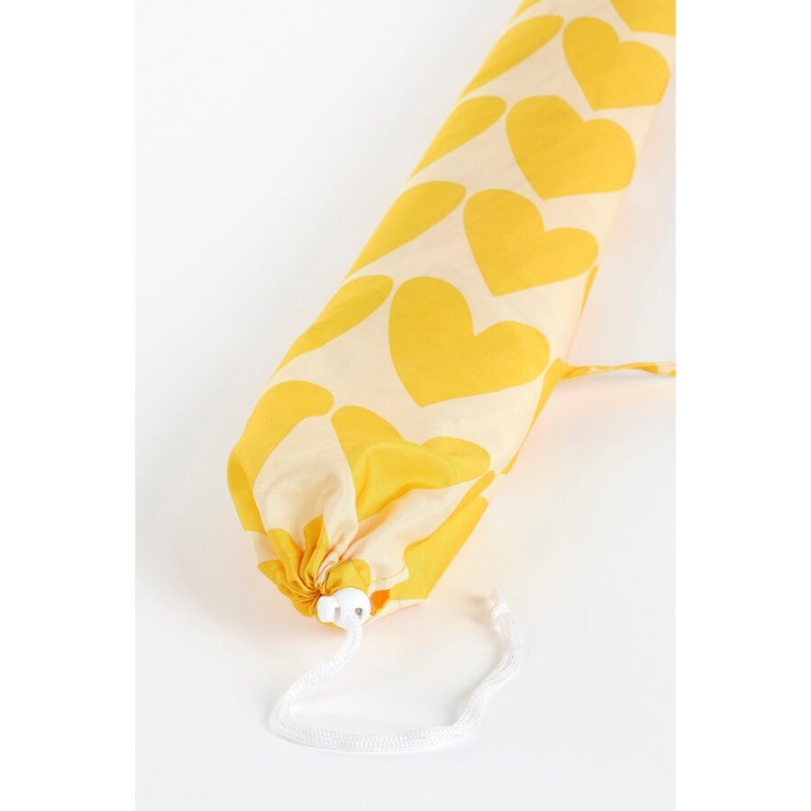Heart Strandparasol - H180 x Ø160 cm - Geel - Afbeelding 6