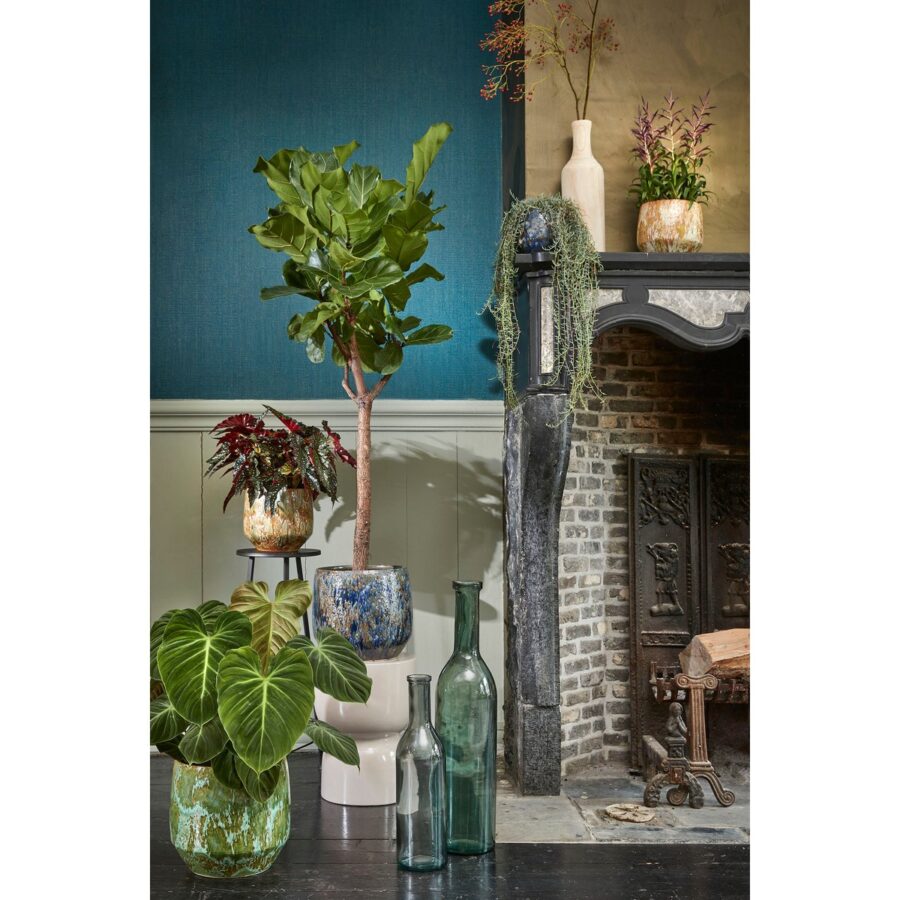Rioja Fles Vaas - H75 x Ø18 cm - Gerecycled Glas - Groen - Afbeelding 6