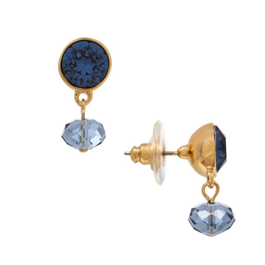 Blue Crystal Earpins - Afbeelding 3