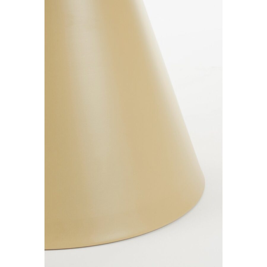 Celise Bijzettafel - H44 x Ø59 cm - Metaal - Beige - Afbeelding 3
