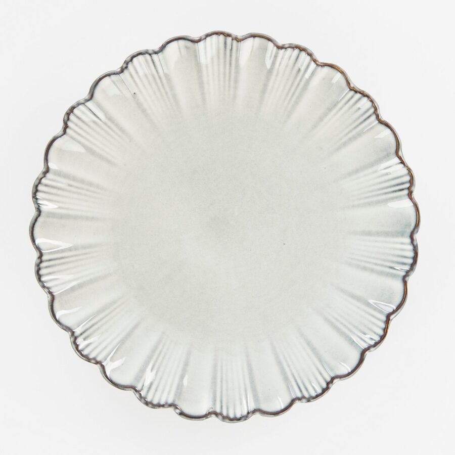 Corfu Dinerbord - H3 x Ø27 cm - Keramiek - Grijs - Afbeelding 3