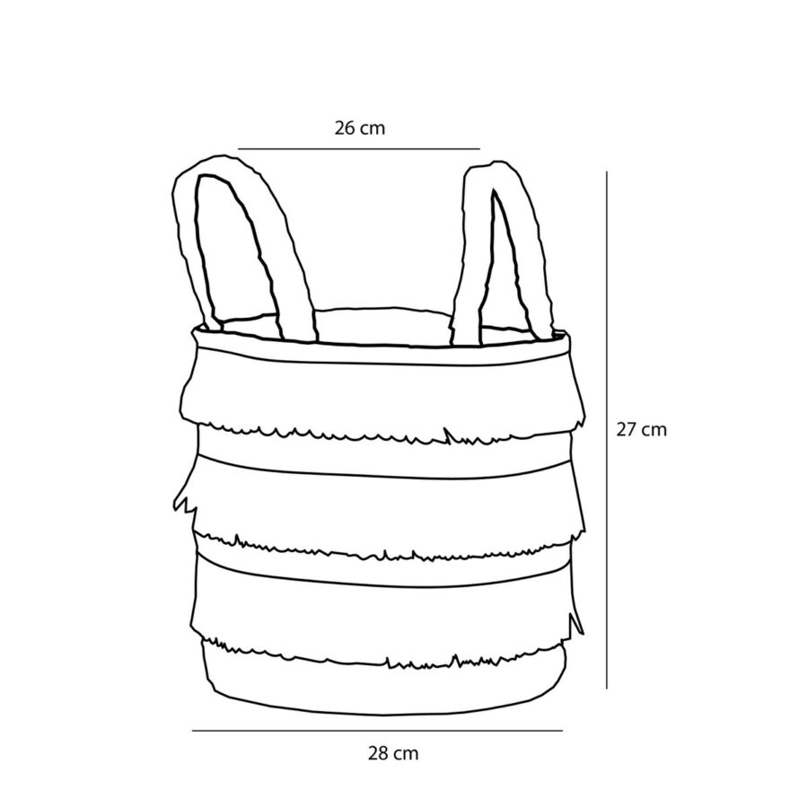 Opbergmand - Set van 2 - H30 x Ø32 cm - Waterhyacint - Bruin - Afbeelding 5