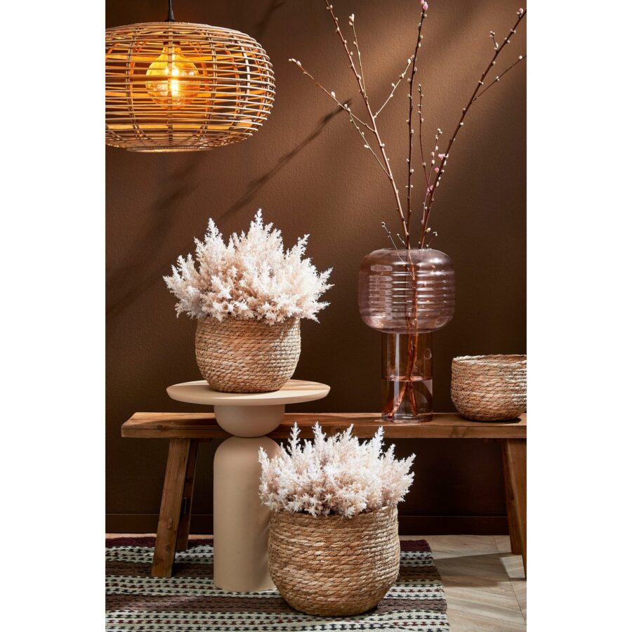 Jorck Plantenmand - H19 x Ø22 cm - Zeegras - Lichtbruin - Afbeelding 5
