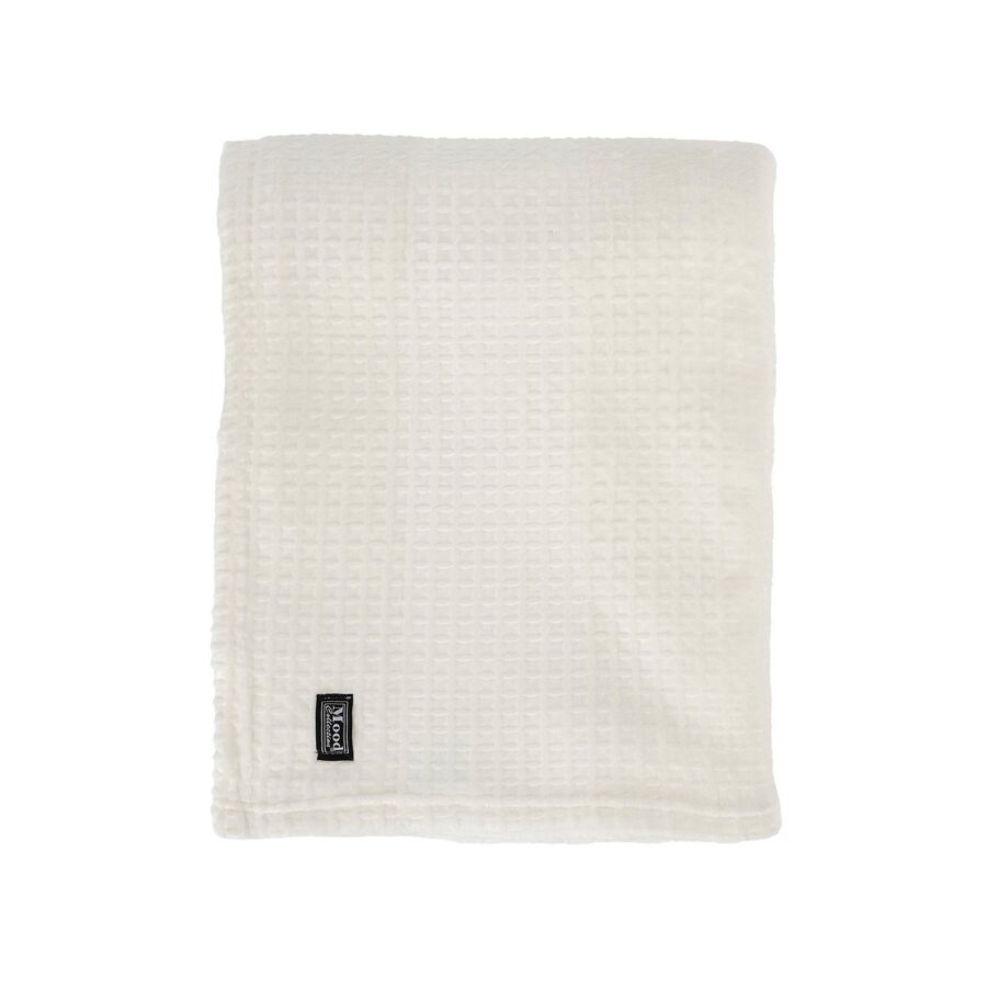 Joanne Fleece Plaid - L180 x B130 cm - Polyester - Off White - Afbeelding 5