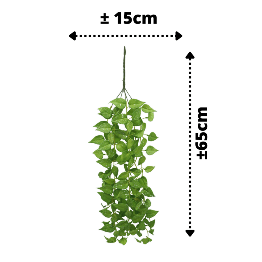 Anthurium Kunst Hangplant 65cm - Afbeelding 2