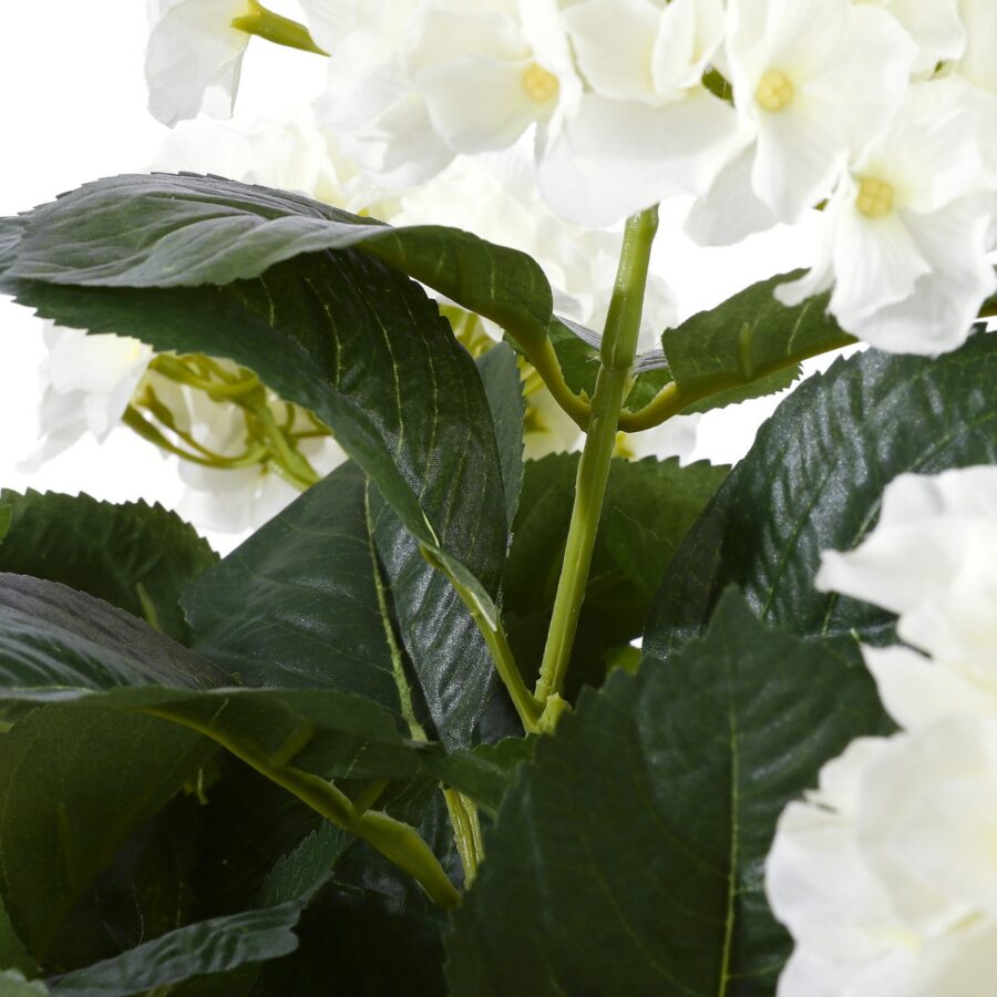 Hortensia Kunstplant in Bloempot Stan - H45 x Ø45 cm - Wit - Afbeelding 4