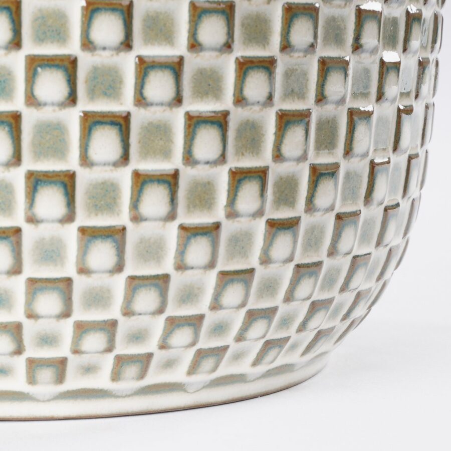 Daan Bloempot - H18 x Ø19 cm - Wit - Afbeelding 3
