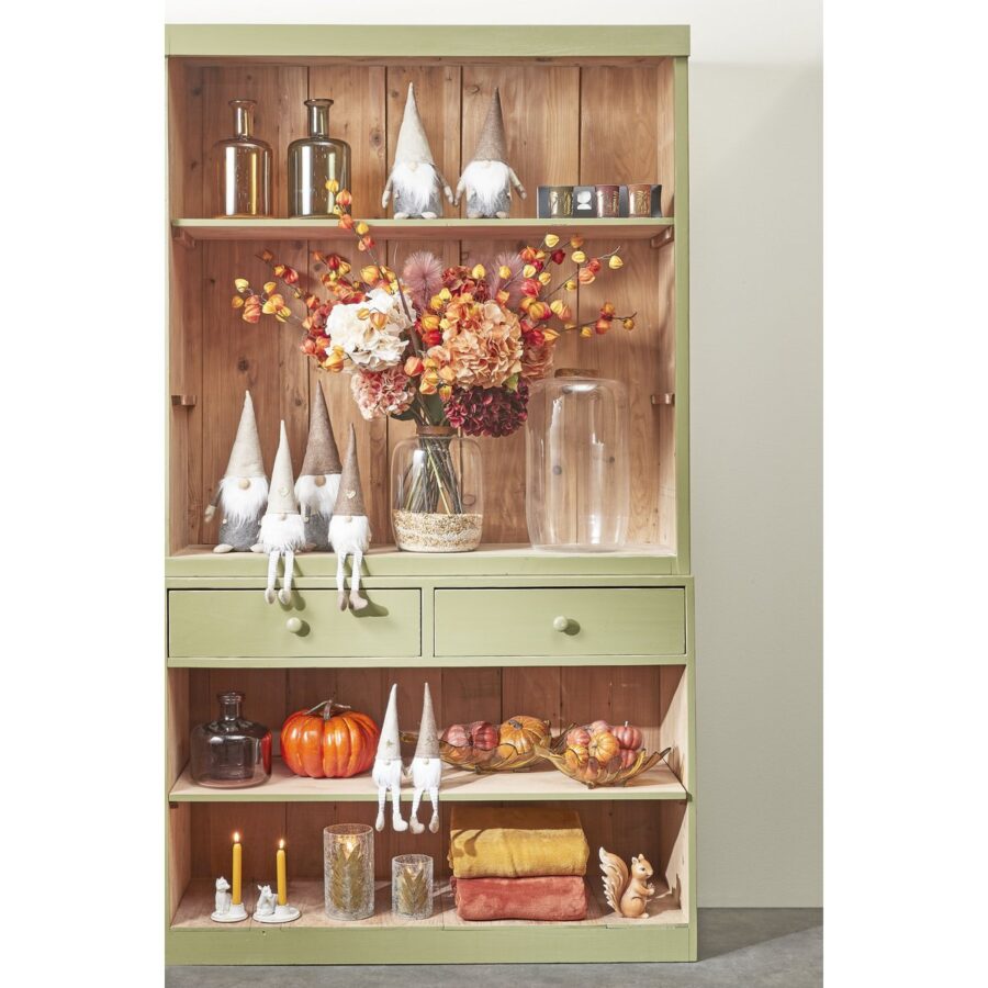 Regal Fles Vaas - H30 x Ø16 cm - Glas - Bruin - Afbeelding 4
