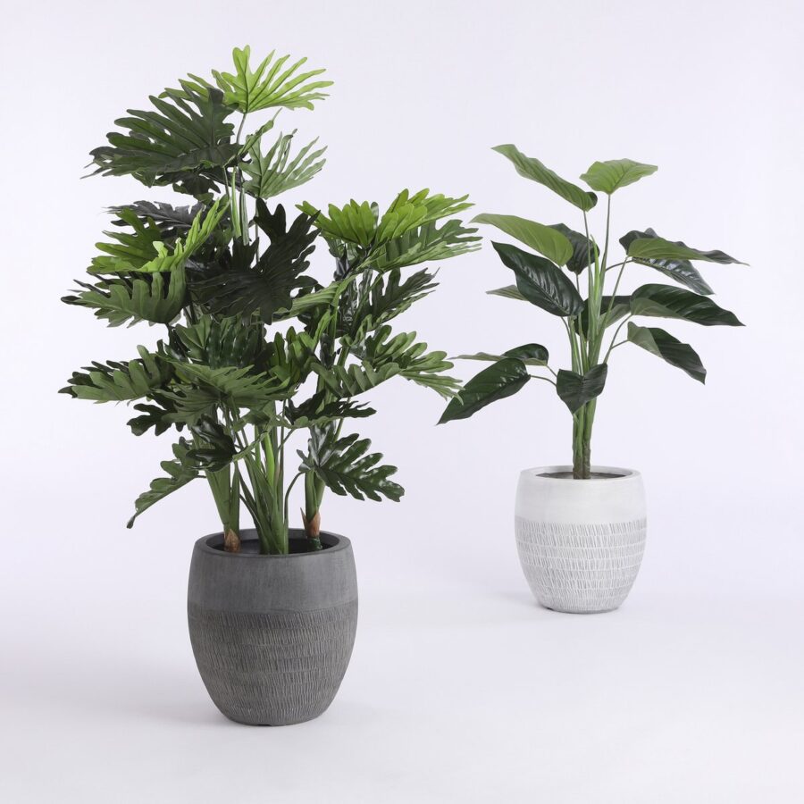 Philodendron Kunstplant - H120 x Ø80 cm - Groen - Afbeelding 3