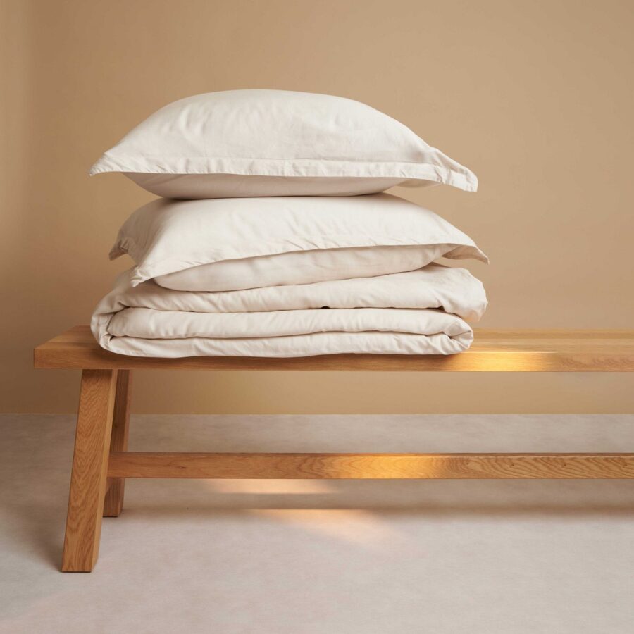 TENCEL™ - Twill Dekbedovertrek Beige - Afbeelding 2