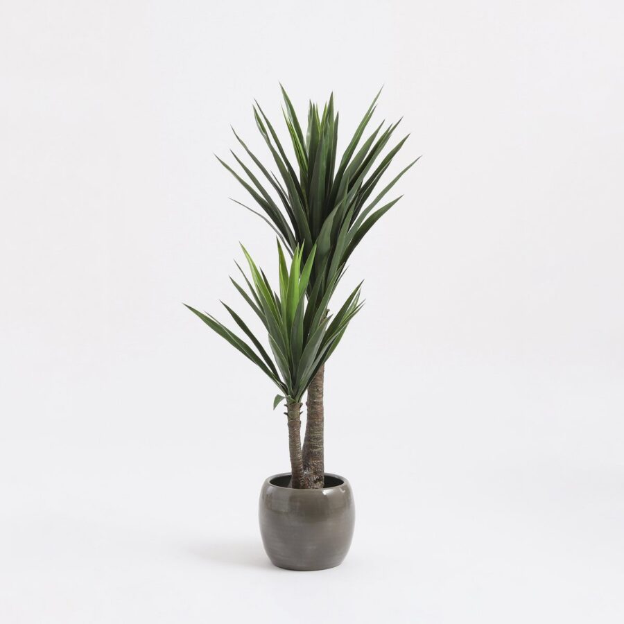 Yucca Kunstplant - H120 x Ø60 cm - Groen - Afbeelding 5