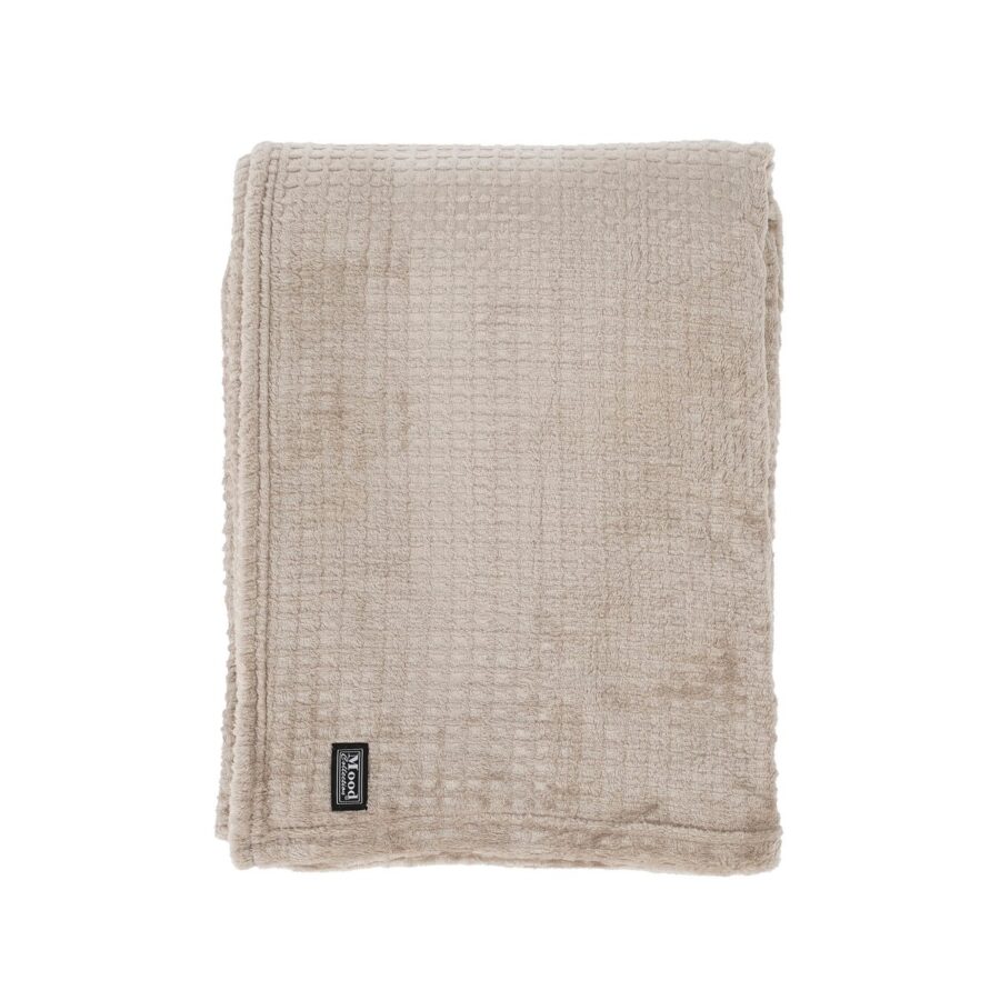 Joanne Fleece Plaid - L180 x B130 cm - Polyester - Beige - Afbeelding 5