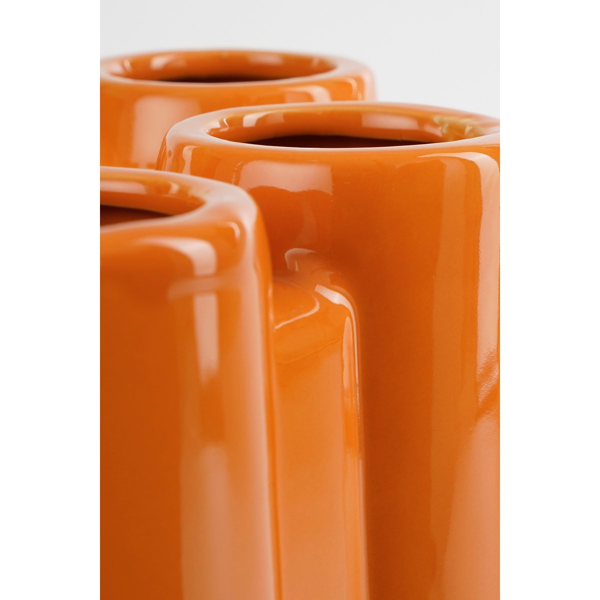 Minda Tulpenvaas - H34 x Ø28 cm - Keramiek - Oranje - Afbeelding 3