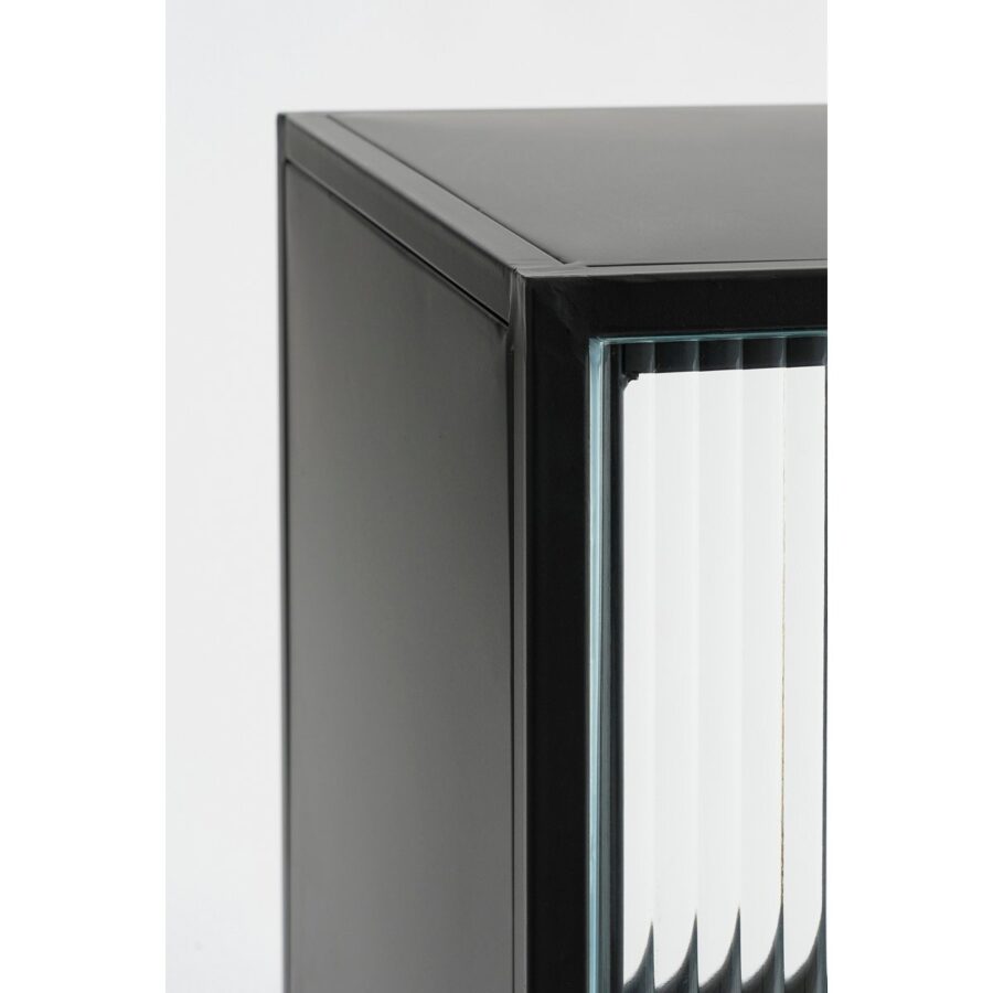 Clifton Opbergkast met Deuren - L38 x B35 x H50 cm - Metaal - Zwart - Afbeelding 3