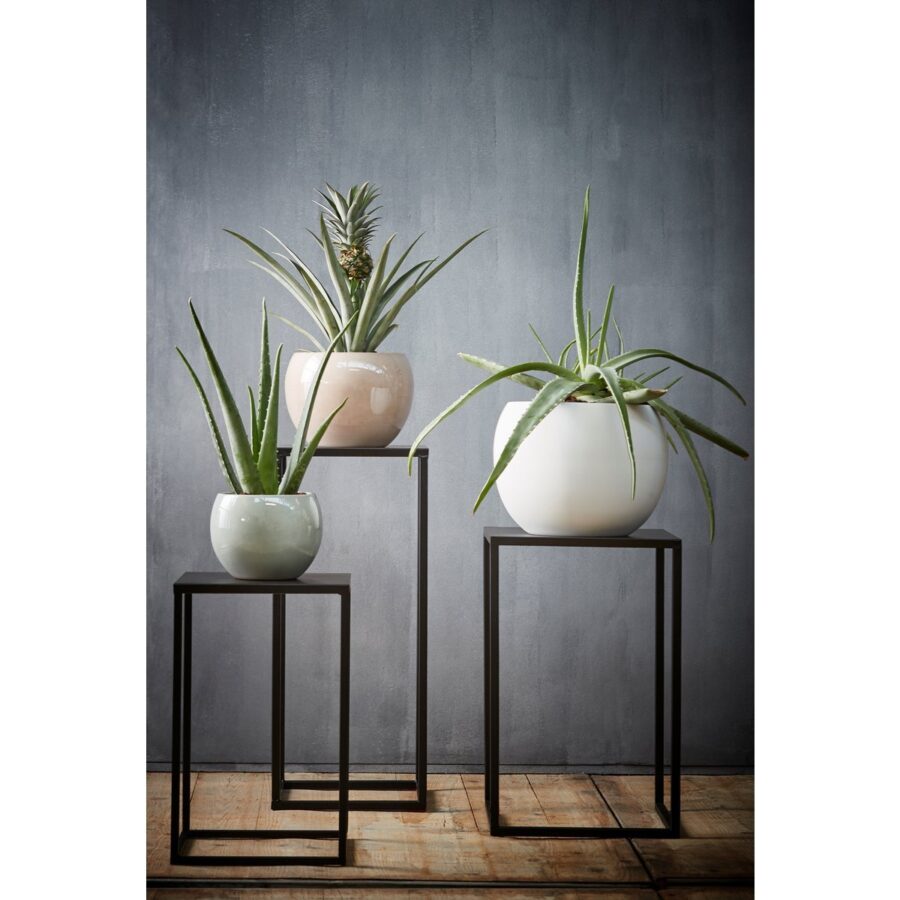 Goa Bijzettafel - Set van 2 - L35 x B35 x H55 cm - Metaal - Zwart - Afbeelding 7