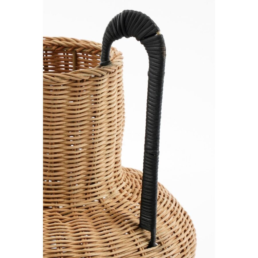 Loulou Decoratie Vaas - H42 x Ø40 cm - Rotan - Bruin - Afbeelding 3
