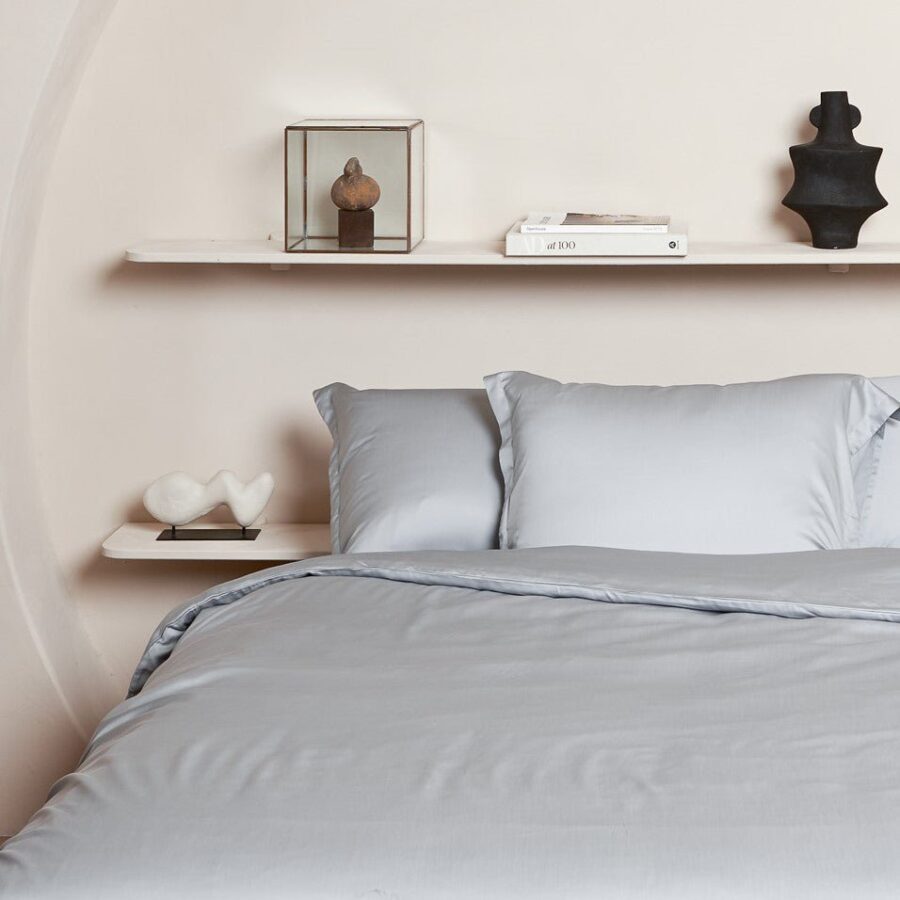 TENCEL™ - Sateen Kussensloop Grijs Blauw - Afbeelding 2