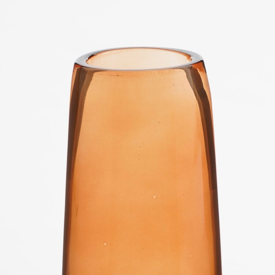 Xandra Vaasje - H38 x Ø10 cm - Glas - Bruin - Afbeelding 2