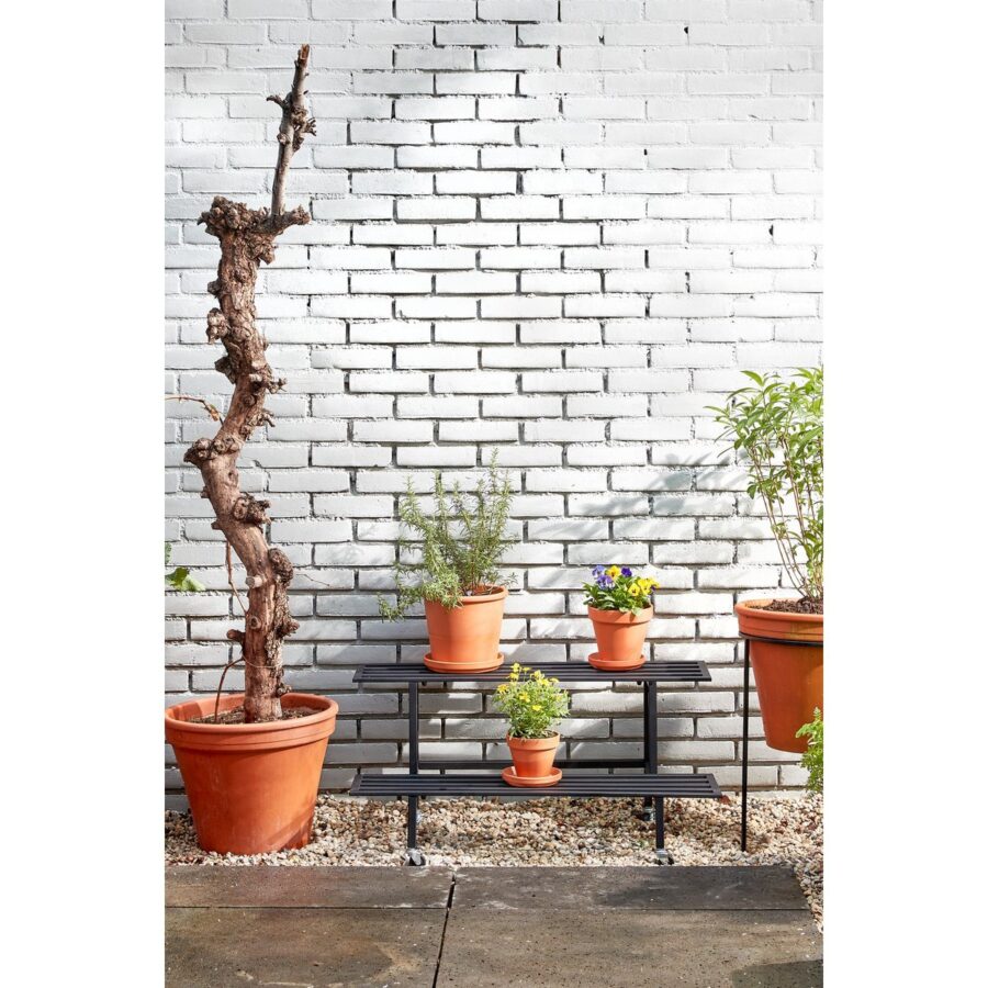 Greenrax Plantentafel - L90 x B44 x H42 cm - Metaal - Zwart - Afbeelding 5