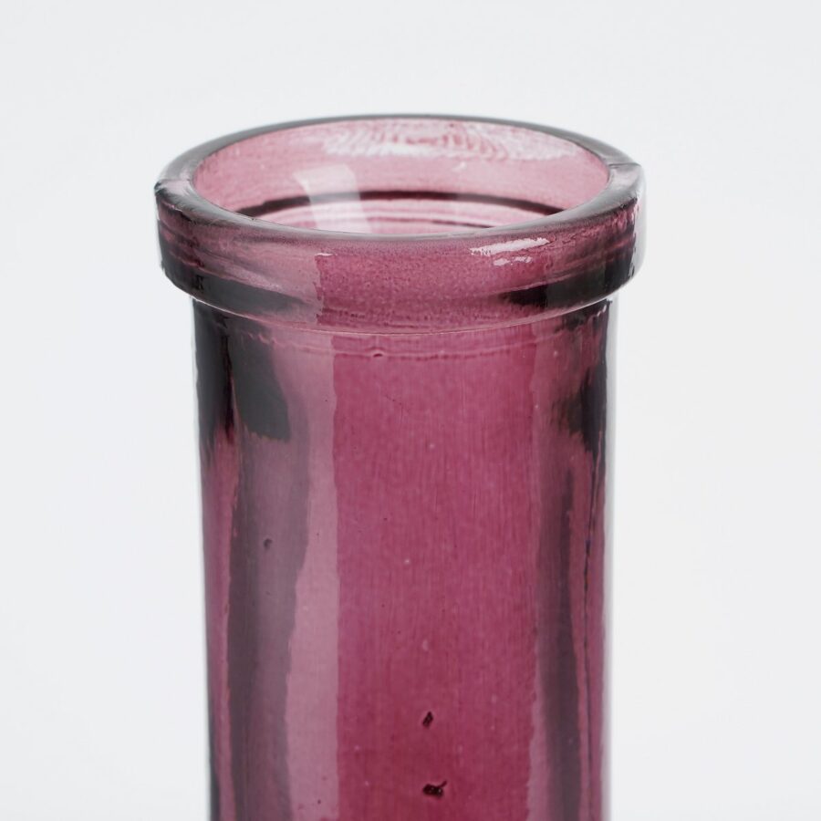 Rioja Fles Vaas - H50 x Ø15 cm - Gerecycled Glas - Bordeaux - Afbeelding 2
