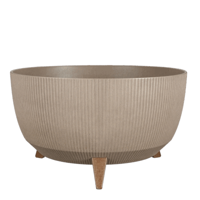Doppio Bloempot op Poten - H22 x Ø47 cm - Polypropyleen - FSC Mix - Taupe