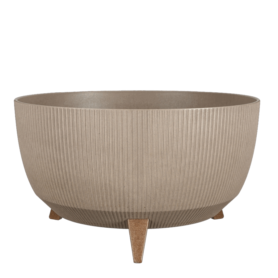 Doppio Bloempot op Poten - H22 x Ø47 cm - Polypropyleen - FSC Mix - Taupe