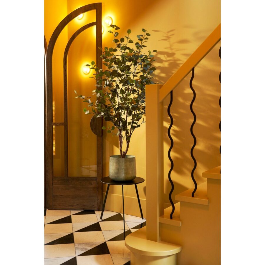 Benson Bloempot - H32 x Ø37 cm - Metaal - Lichtgrijs - Afbeelding 4