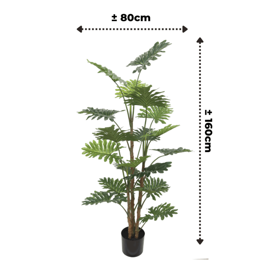 Philodendron Kunstplant 160cm - Afbeelding 4