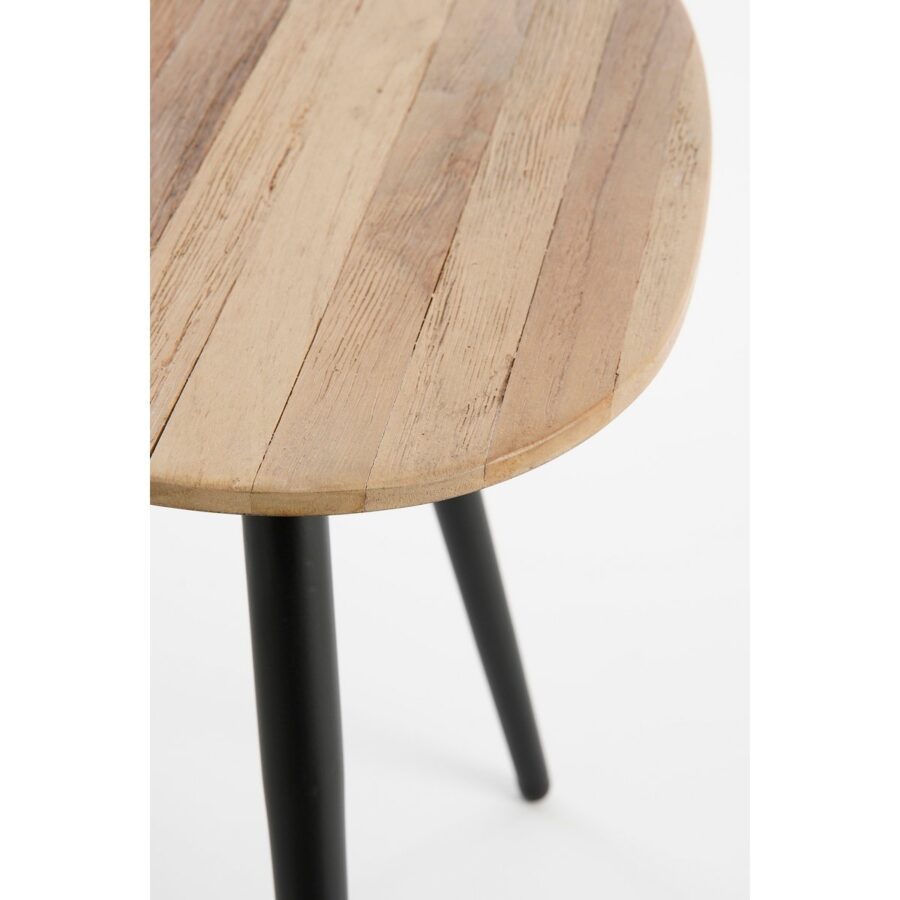 Jailey Bijzettafel - Set van 2 - L84 x B39 x H39 cm - Gerecycled Hout - Bruin - Afbeelding 3