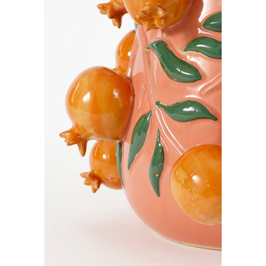 Melika Vaas - H31 x Ø34 cm - Keramiek - Roze - Afbeelding 4
