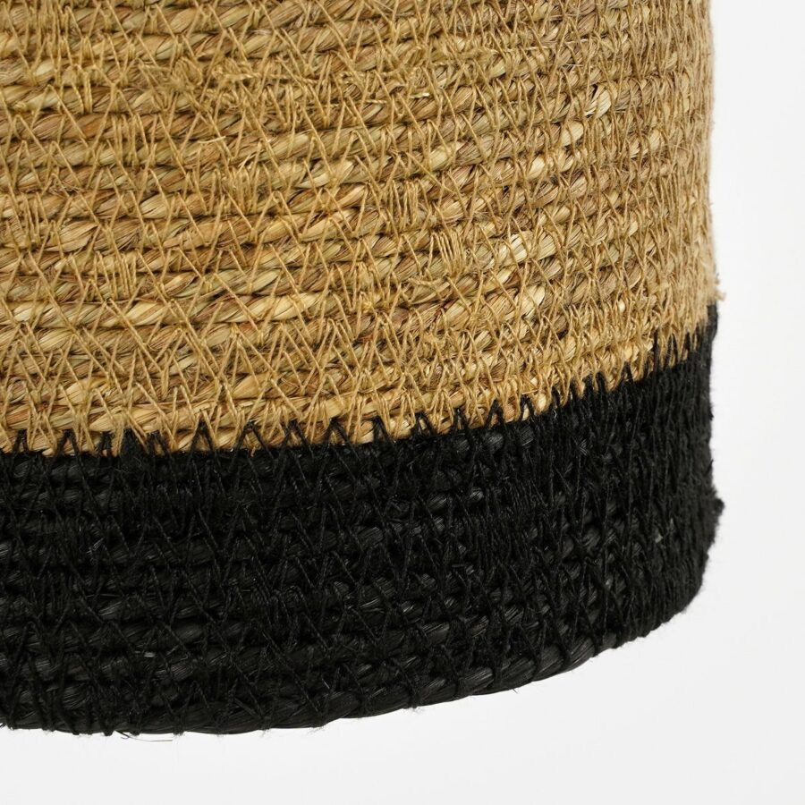Jinx Hanglamp - H30 x Ø15 cm - Jute - Zwart - Afbeelding 3