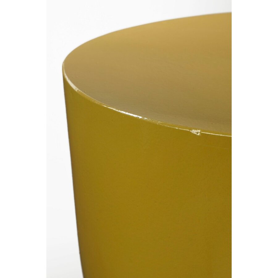 Stage Bijzettafel - H45 x Ø35 cm - Cement - Geel - Afbeelding 2